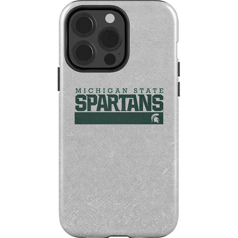 Michigan State University Spartans Marquee iPhone 15 Pro Impact Case